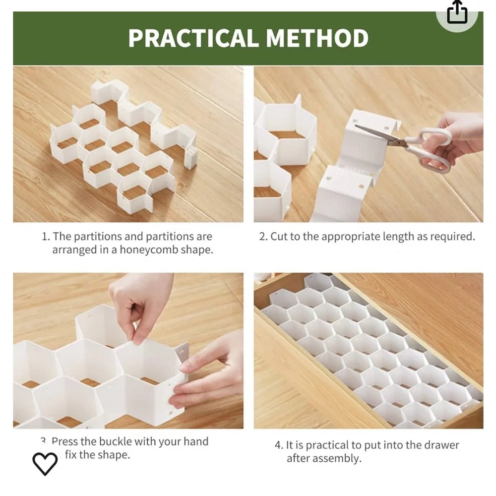 Drawer organizers (2 sets)